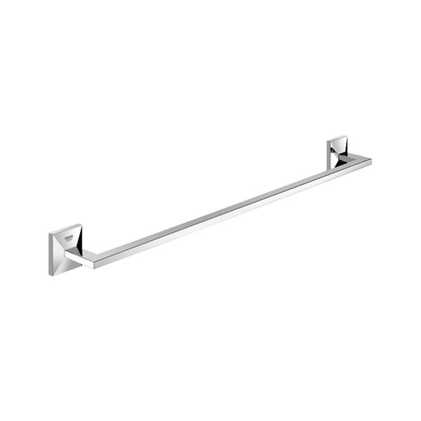 Polished nickel towel discount rail